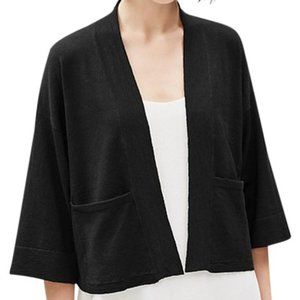 EILEEN FISHER black short cardi!!